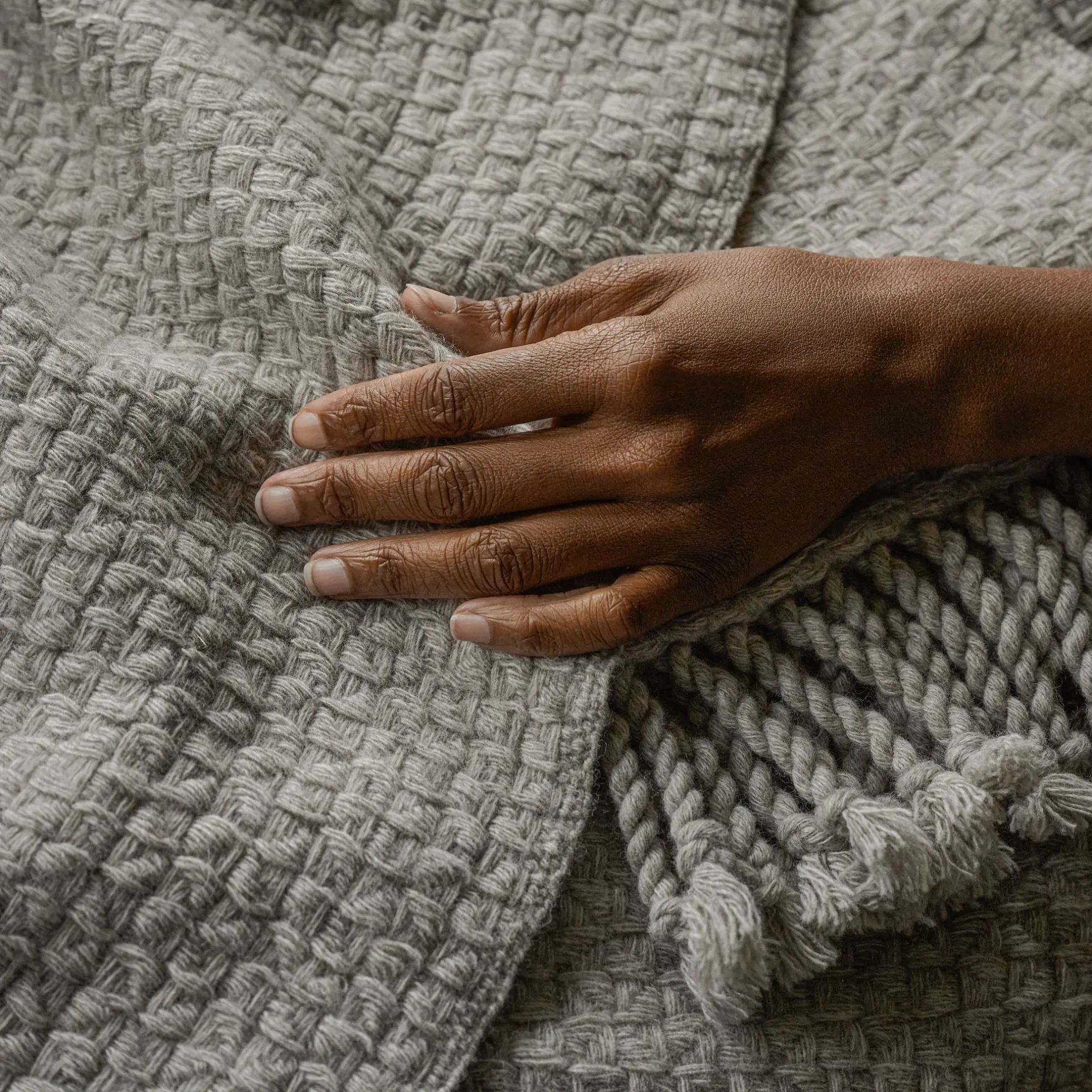 Basketweave Throw