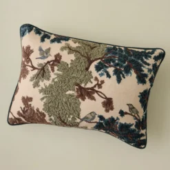 Bennett Embroidered Lumbar Pillow