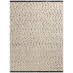 Betty Ivory Black Rug