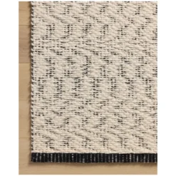 Betty Ivory Black Rug