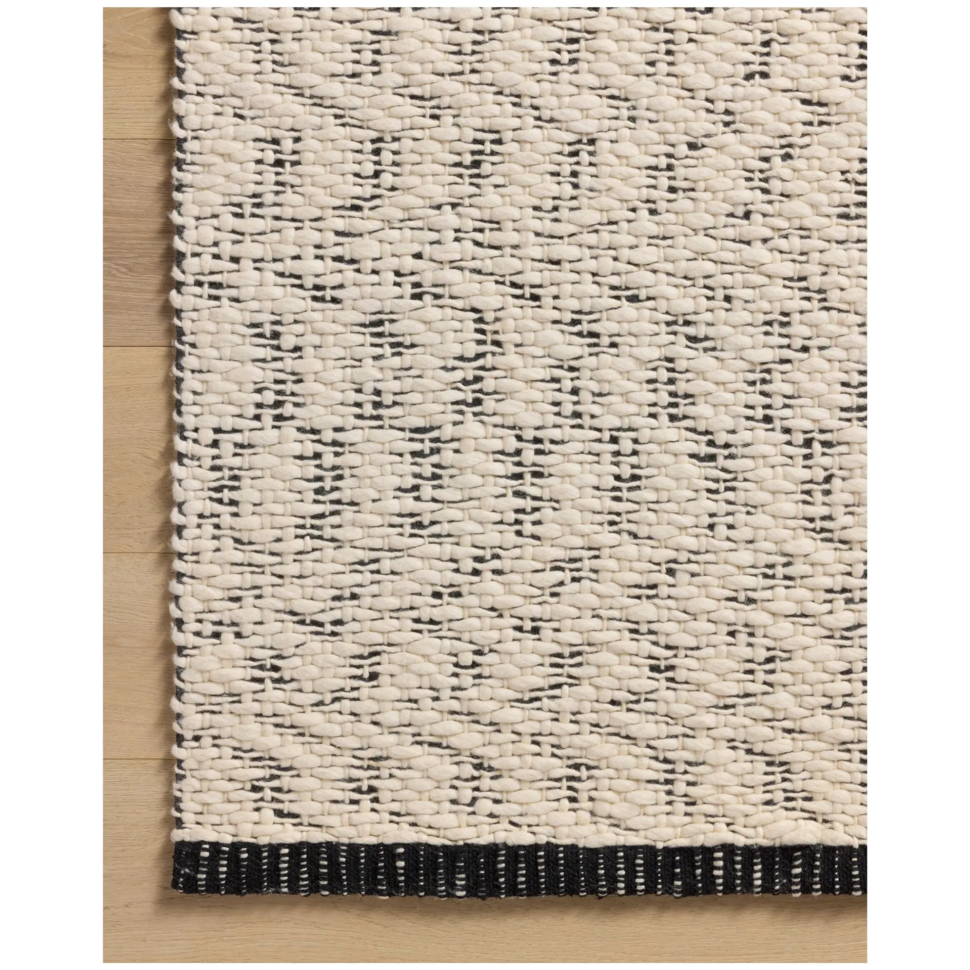 Betty Ivory Black Rug