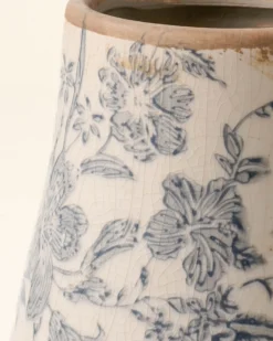 Black and White Distressed Vase