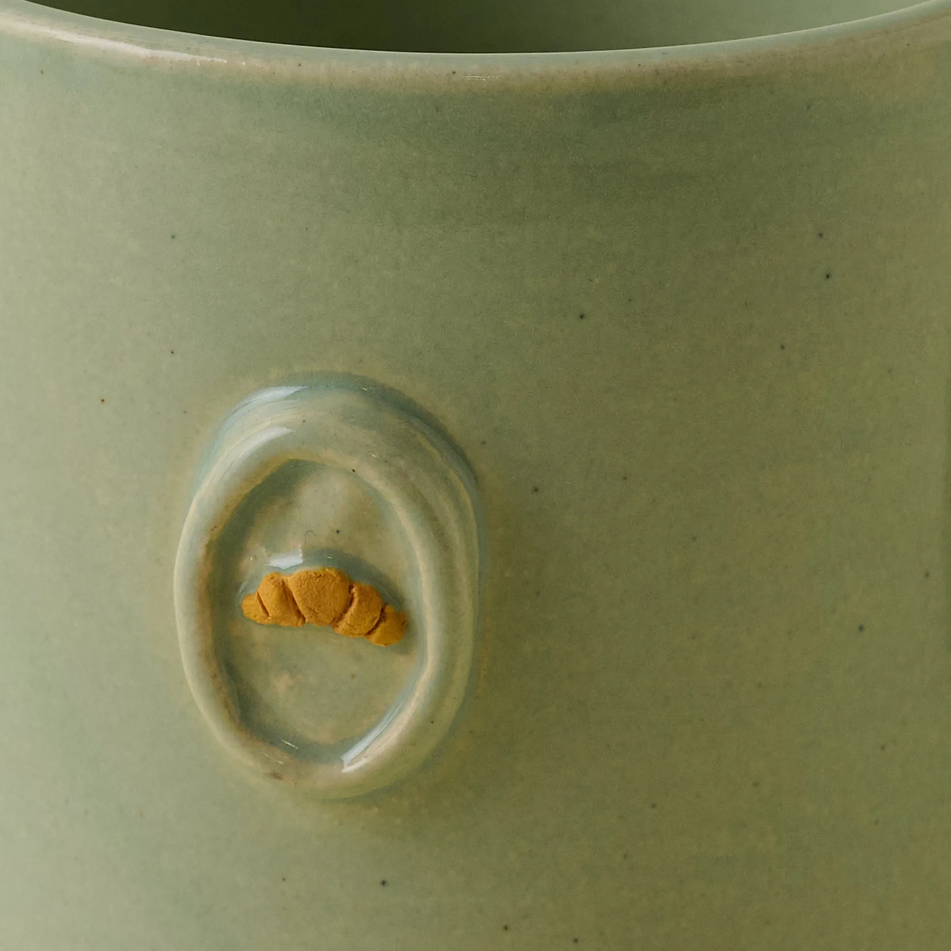 Black Oak Magnolia Press Croissant Mug