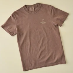 Blame It All On My Boots Brown Short Sleeve Shirt