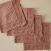 Blush Eyelet Border Napkin Set of Four
