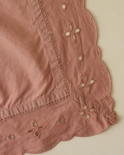 Blush Eyelet Border Napkin Set of Four
