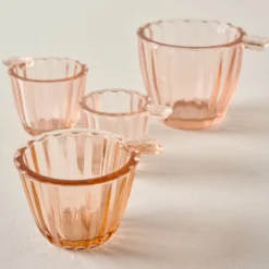 Blush Glass Measuring Cup Set