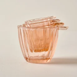 Blush Glass Measuring Cup Set