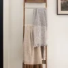 Brass and Wood Library Ladder