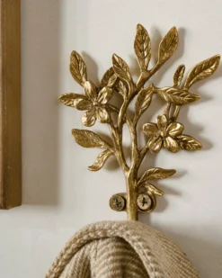 Brass Blooms Wall Hook