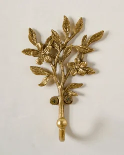 Brass Blooms Wall Hook