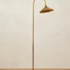 Brass Pleat Floor Lamp