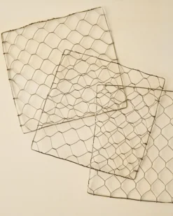 Brass Wire Flower Frog, Set of 3