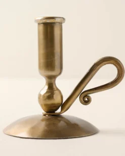 Brass Wright Taper Holder