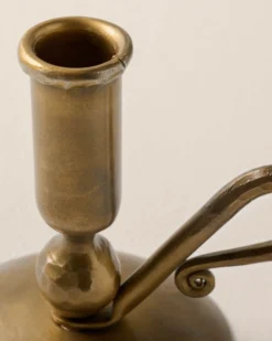 Brass Wright Taper Holder