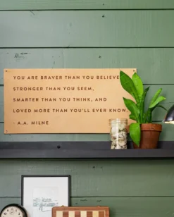 Braver than Leather Sign