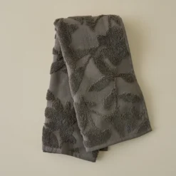 Brown Floral Jacquard Towel