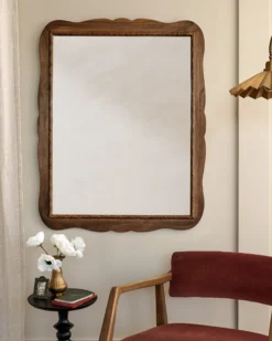 Caroline Carved Wood Mirror