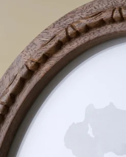 Caroline Carved Wood Oval Photo Frame