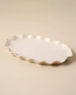 Ceramic Ruffled Tray