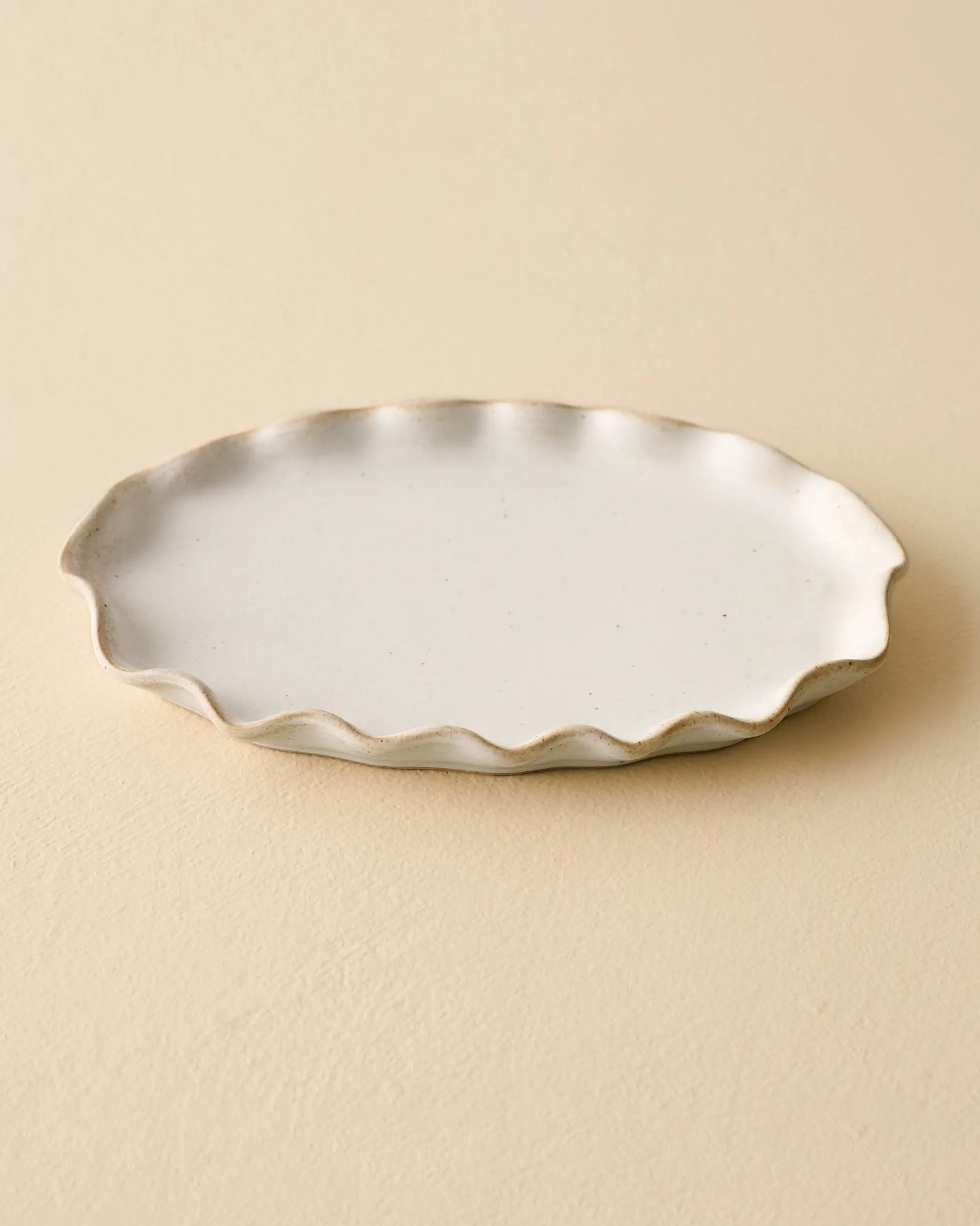 Ceramic Ruffled Tray
