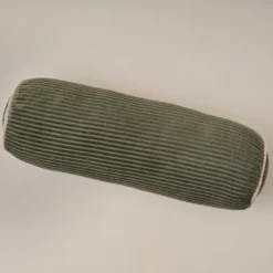 Channeled Velvet Bolster Pillow