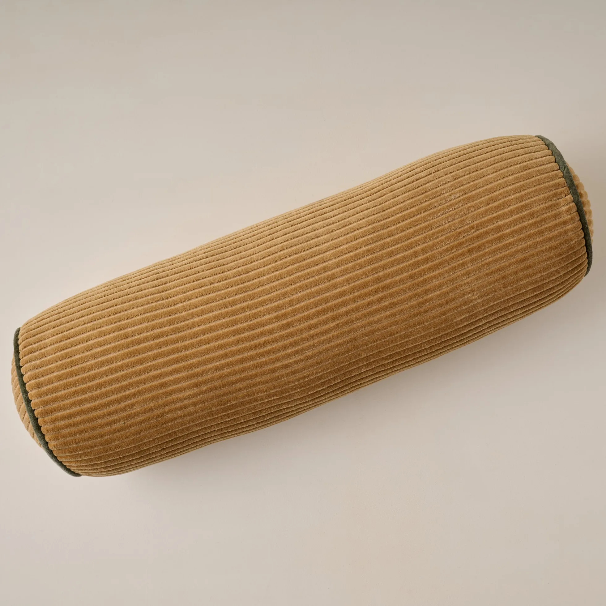 Channeled Velvet Bolster Pillow