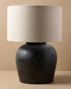 Charcoal Greenleigh Oversized Table Lamp