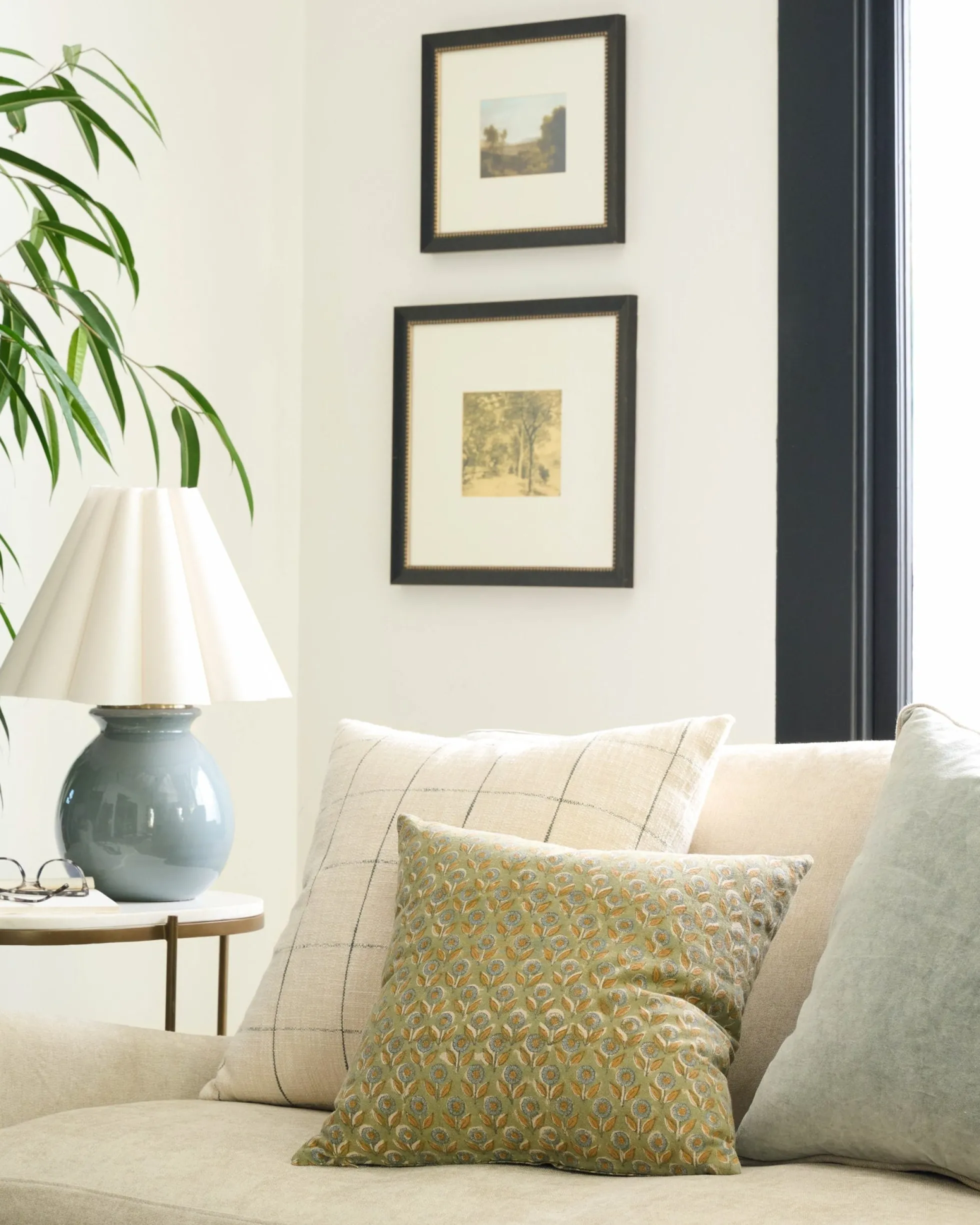 Claire Floral Printed Pillow