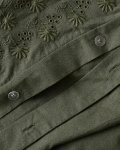 Clara Eyelet Flange Duvet Cover