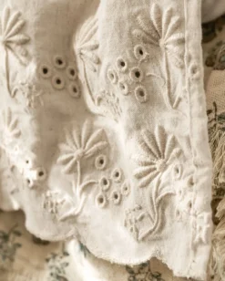 Clara Eyelet Flange Duvet Cover
