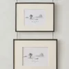 Colleen Antique Bronze Rail Double Picture Frame