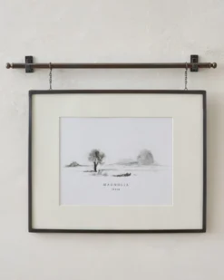 Colleen Antique Bronze Rail Picture Frame