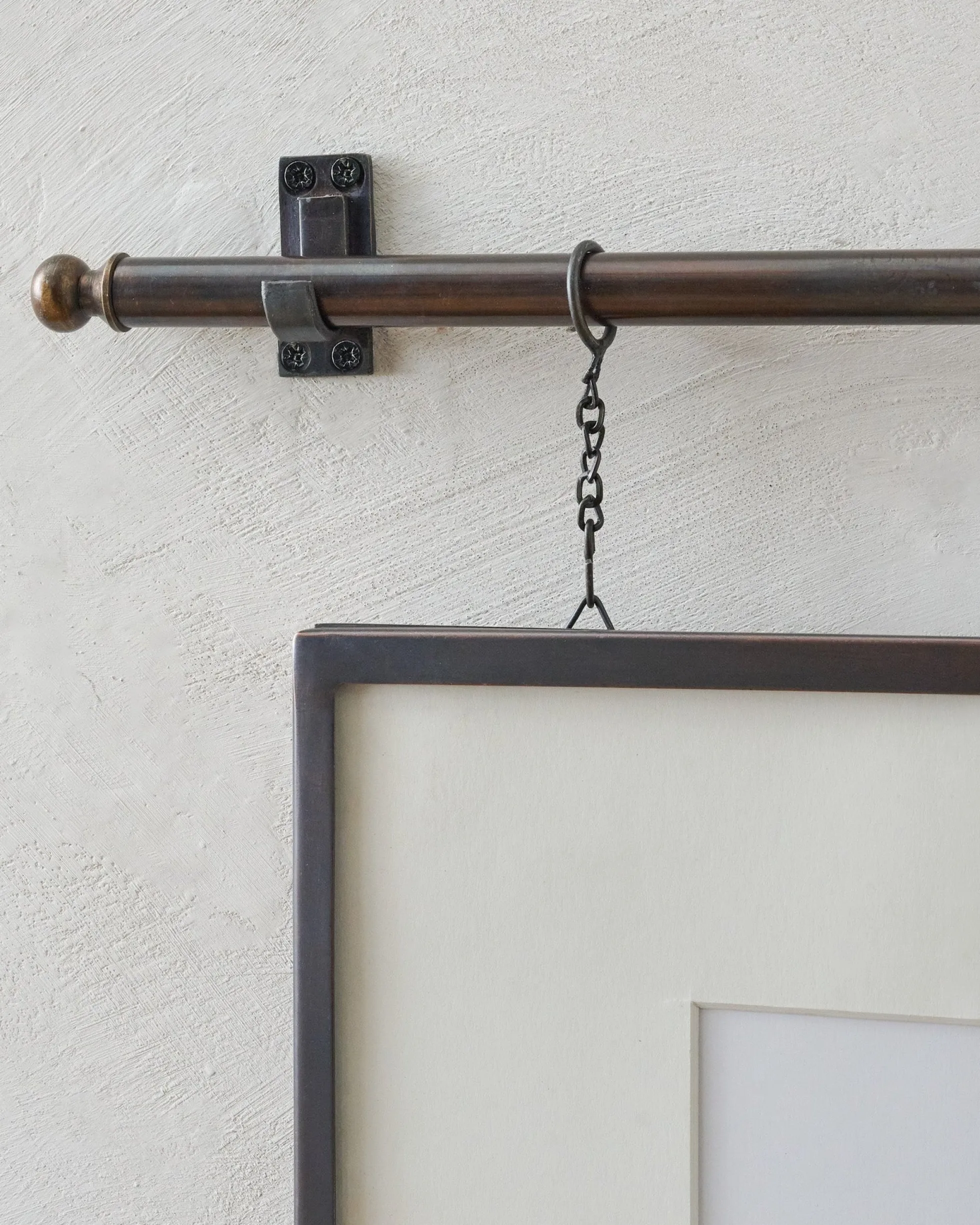 Colleen Antique Bronze Rail Picture Frame