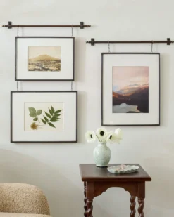 Colleen Antique Bronze Rail Picture Frame
