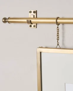 Colleen Brass Rail Double Picture Frame