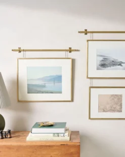 Colleen Brass Rail Double Picture Frame