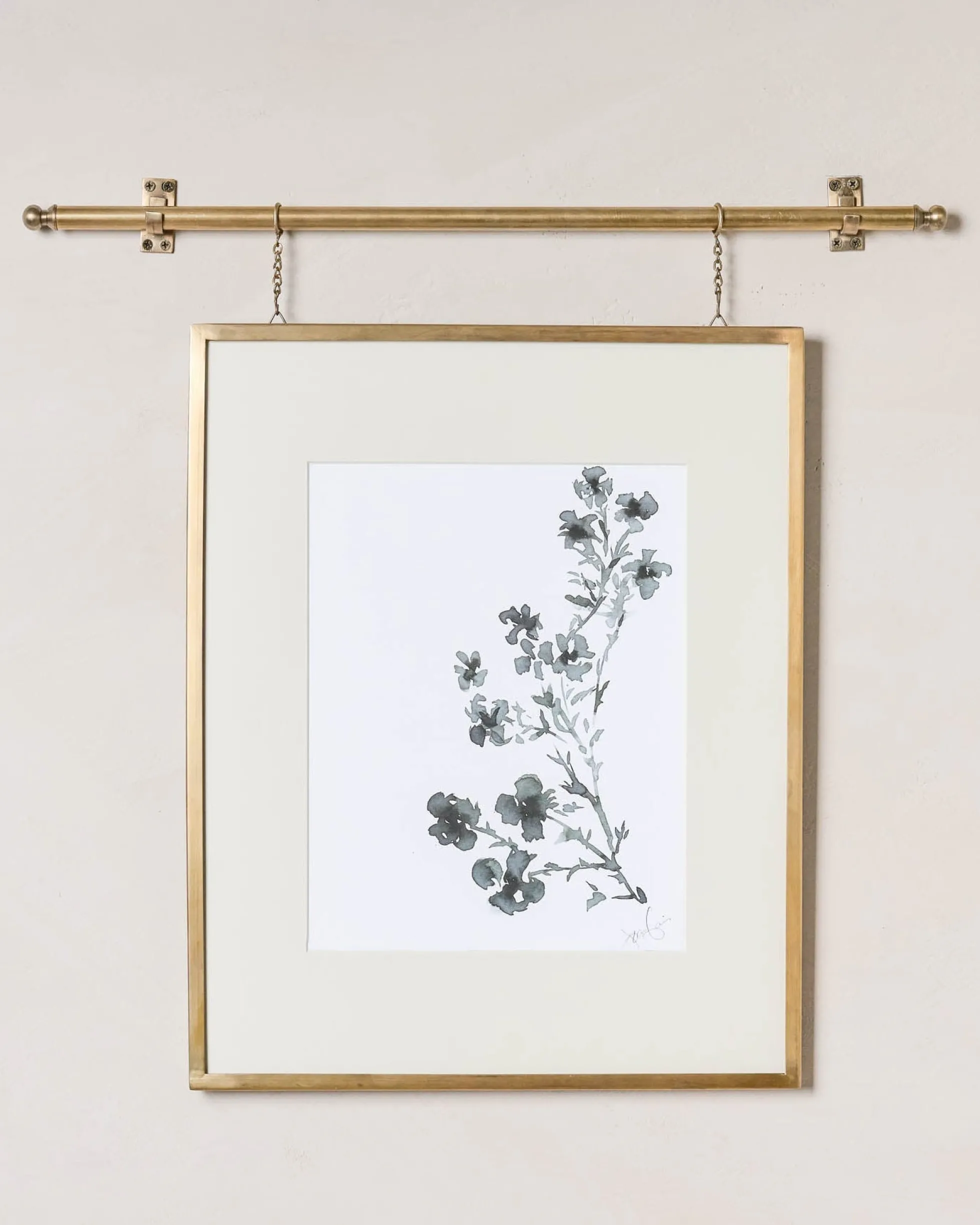 Colleen Brass Rail Picture Frame