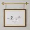 Colleen Wood and Brass Rail Picture Frame