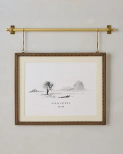 Colleen Wood and Brass Rail Picture Frame