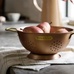Copper and Brass Colander 3 QT