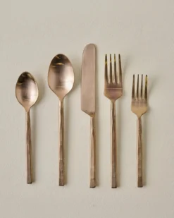 Copper Flatware Set of Five