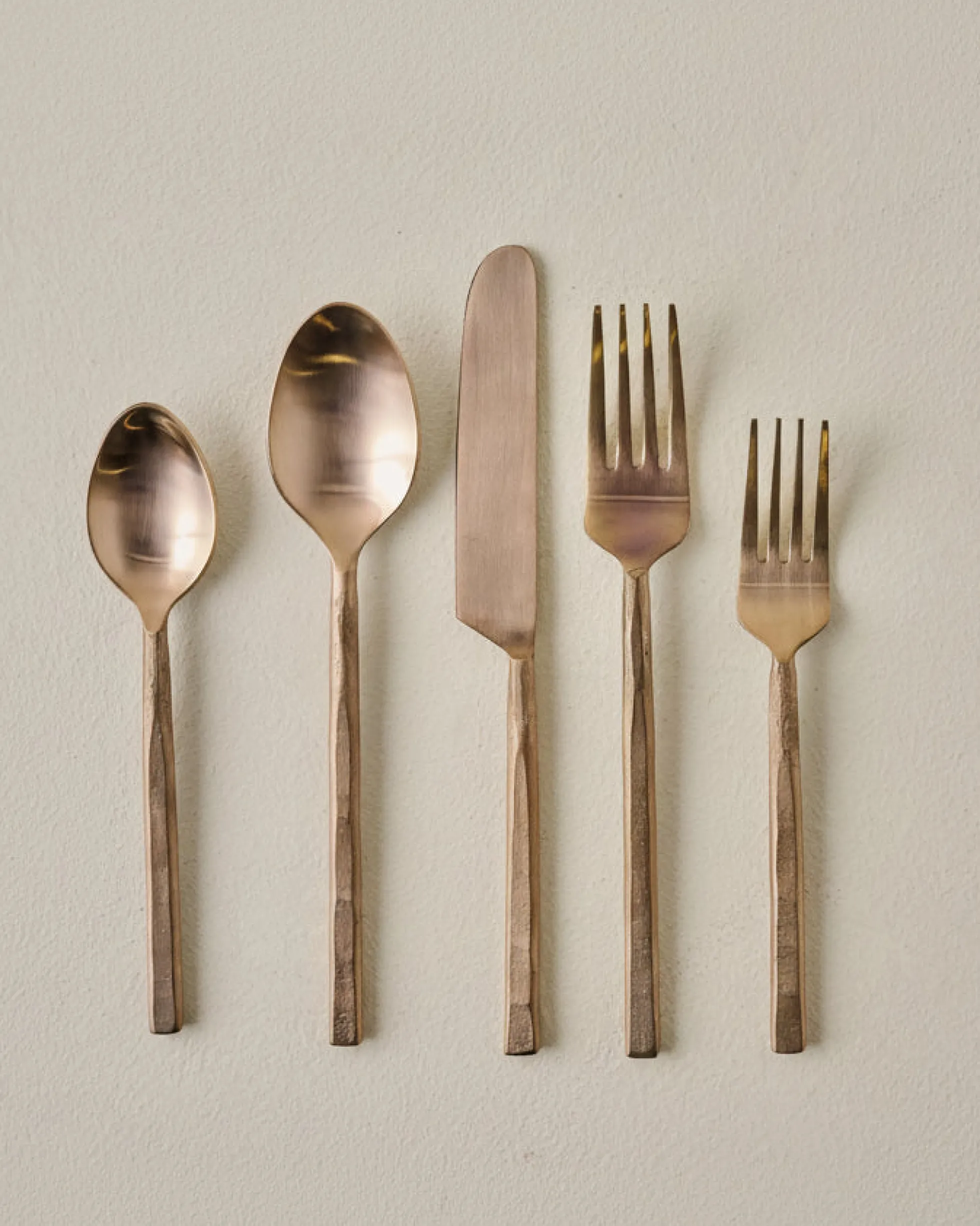 Copper Flatware Set of Five
