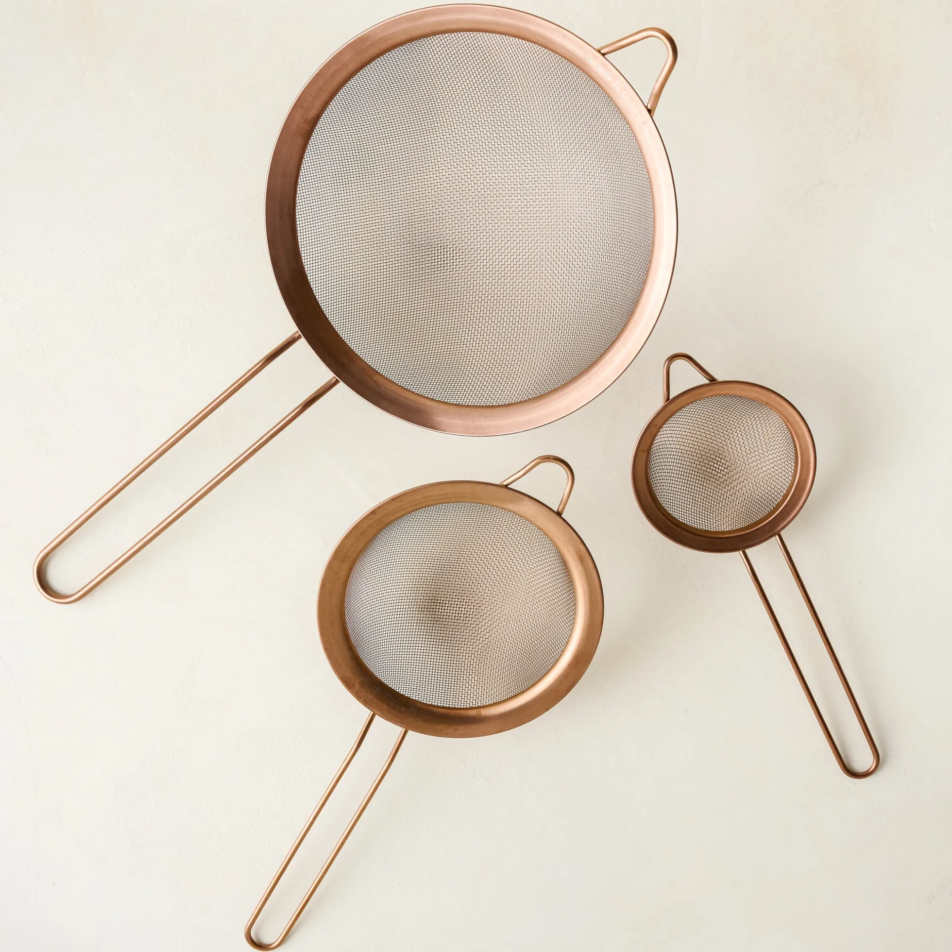 Copper Sieves Set of 3