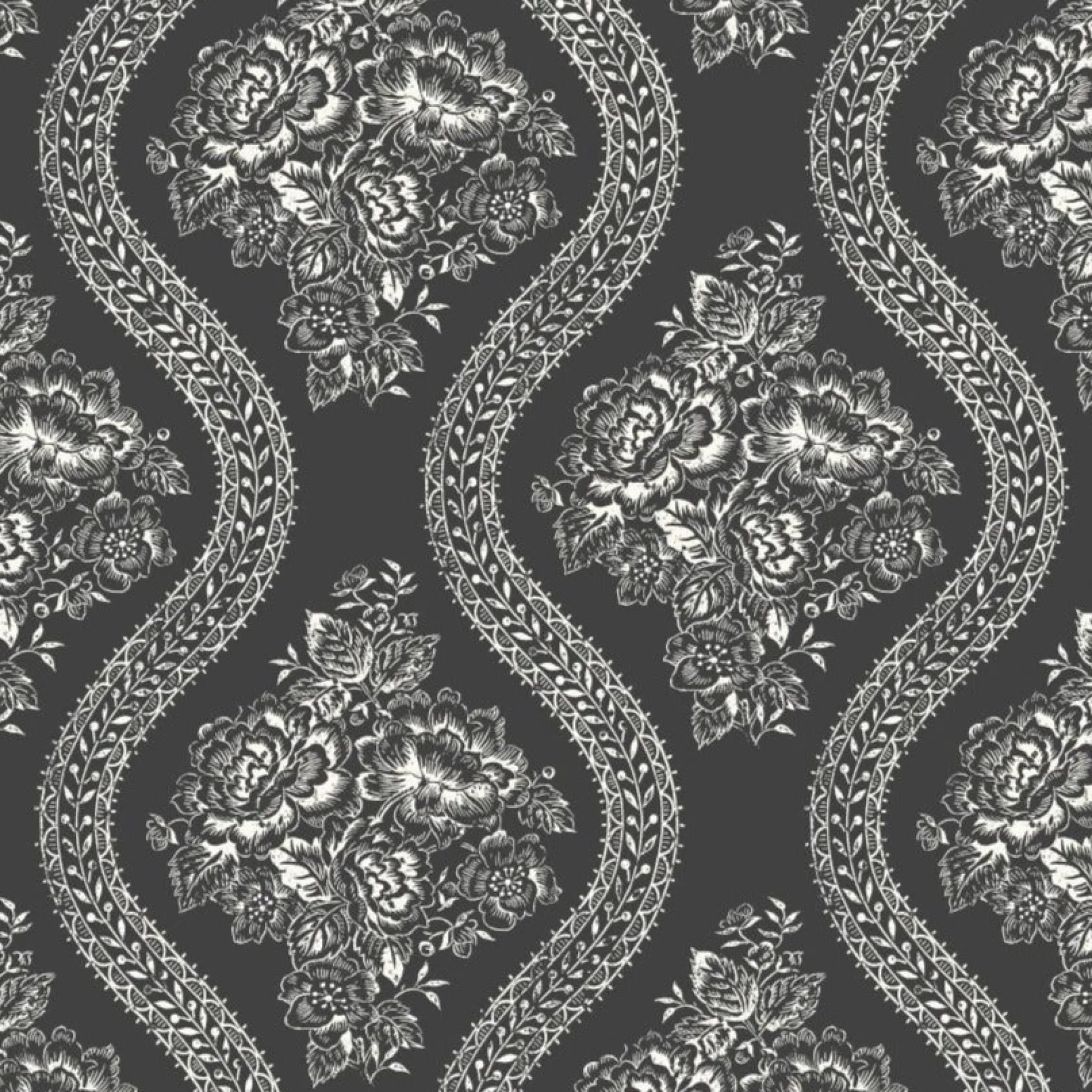 Coverlet Floral Wallpaper