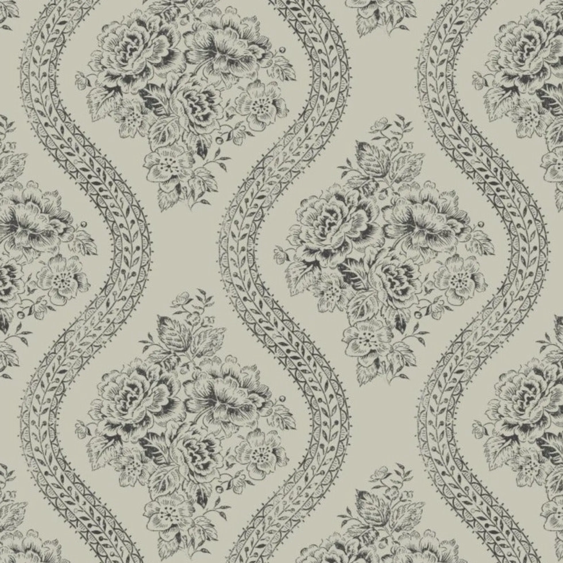 Coverlet Floral Wallpaper