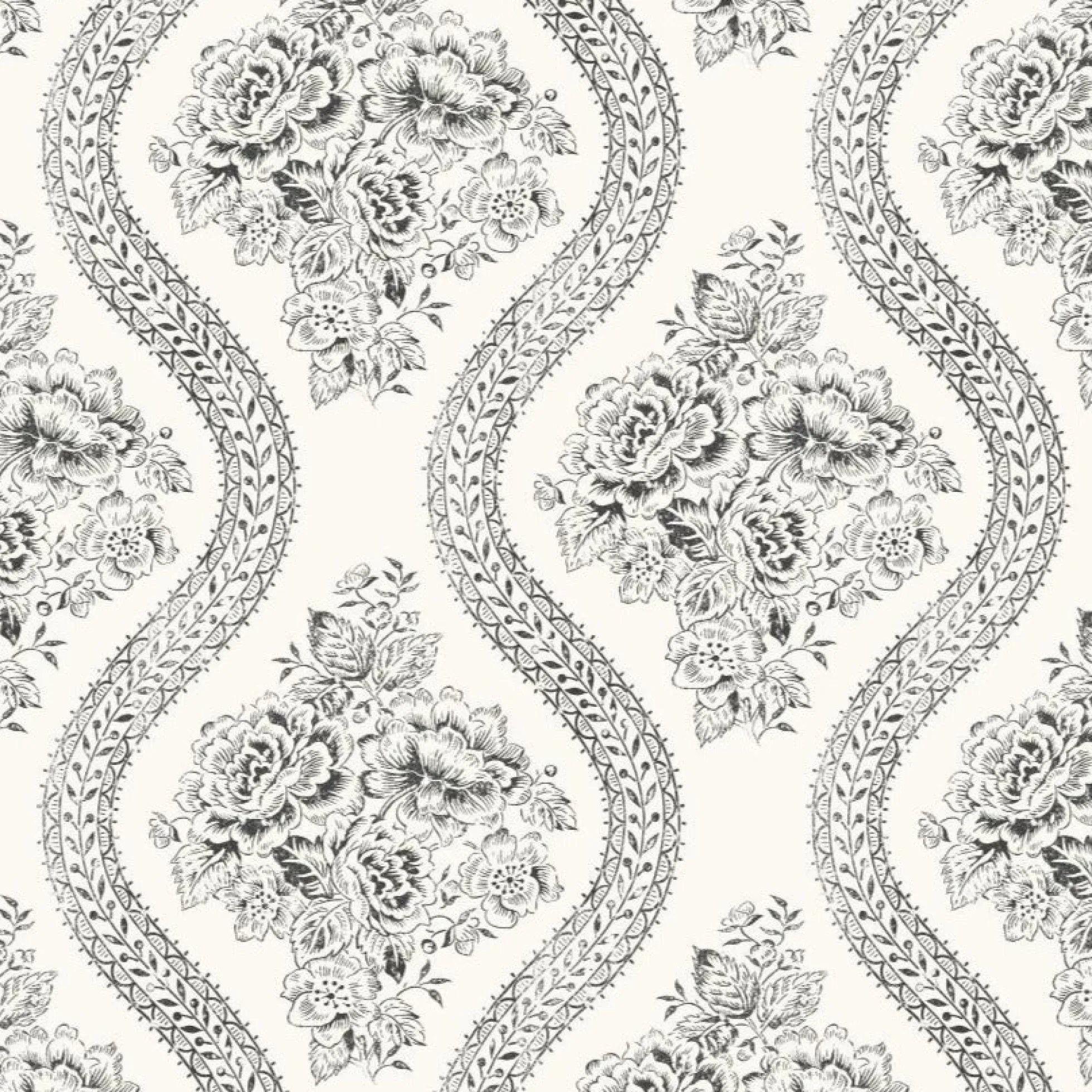 Coverlet Floral Wallpaper