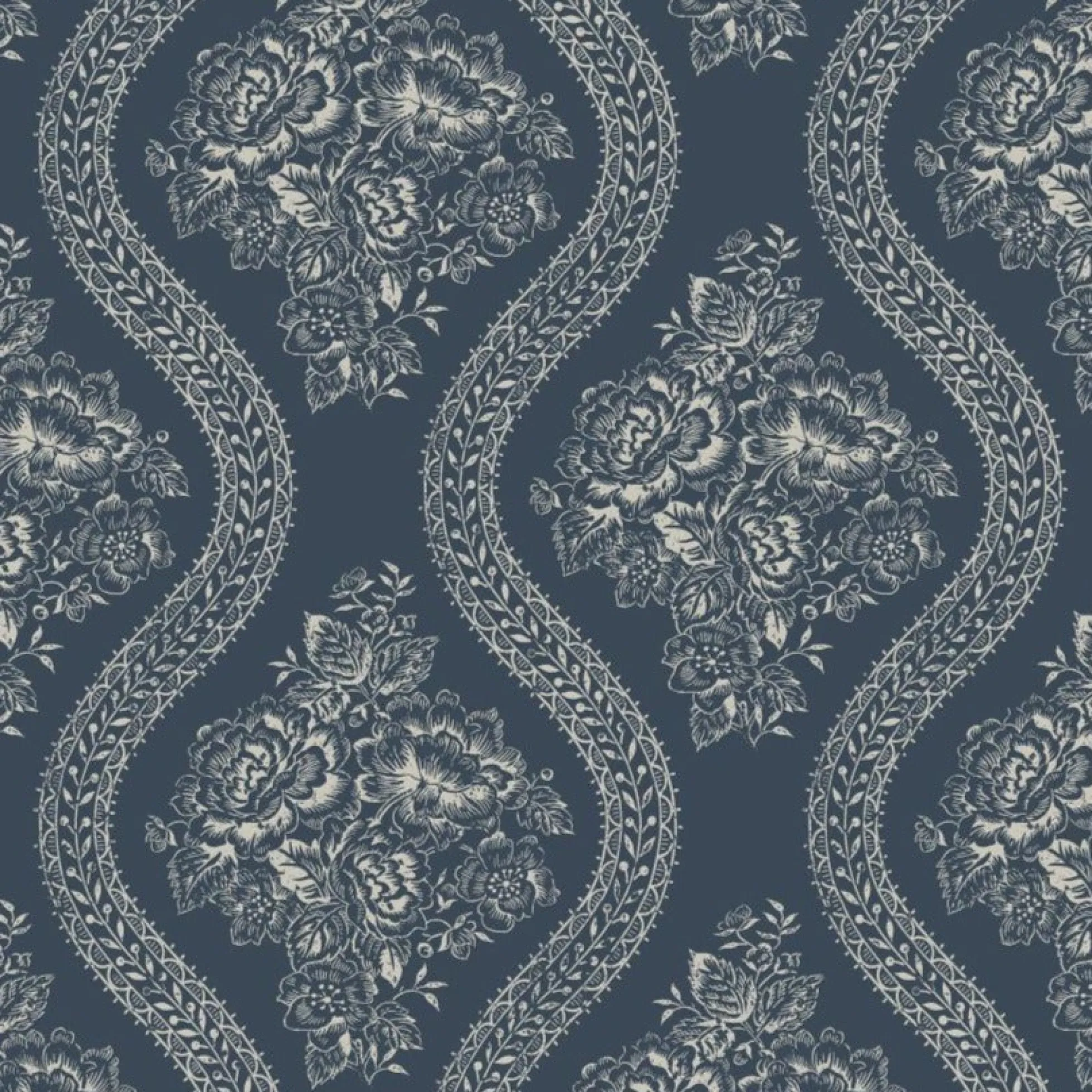 Coverlet Floral Wallpaper