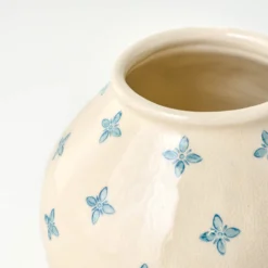Cream and Blue Luna Vase