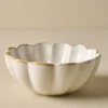 Cream Scalloped Cereal Bowl